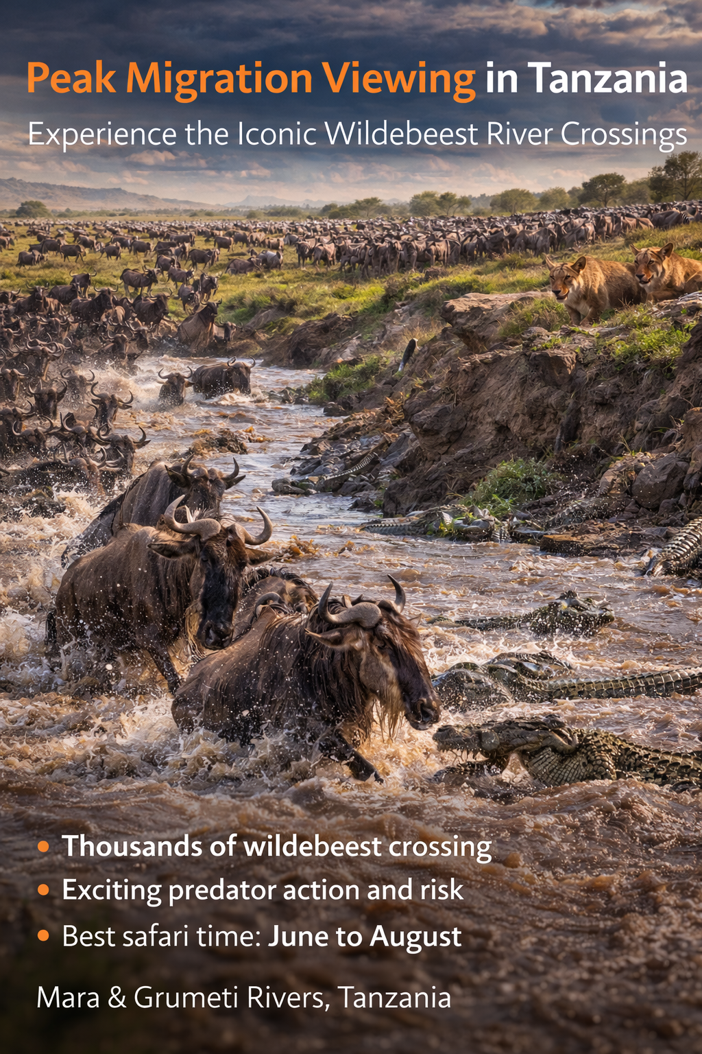 Peak Migration Viewing in Tanzania