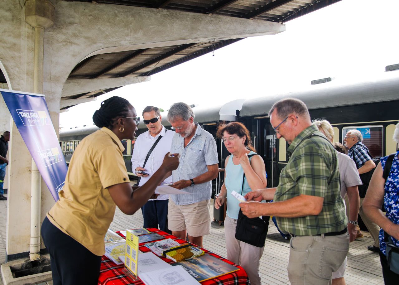 TTB officials receiving the tourists upon arrival.